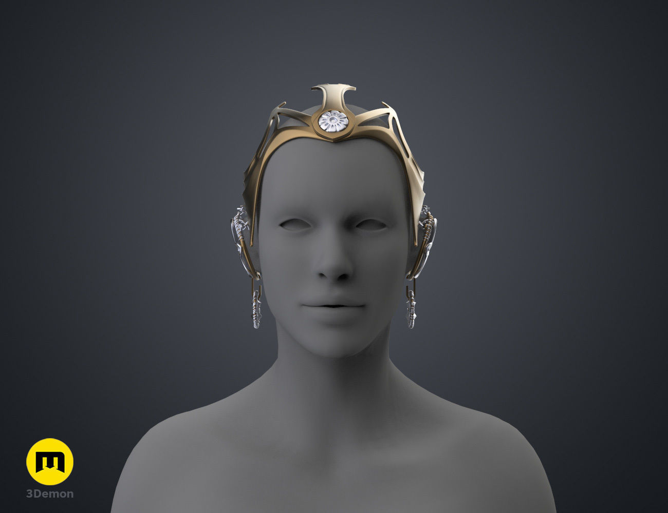 Garsa Fwips Headpiece - Star Wars Book of Boba Fett 3D print model_22