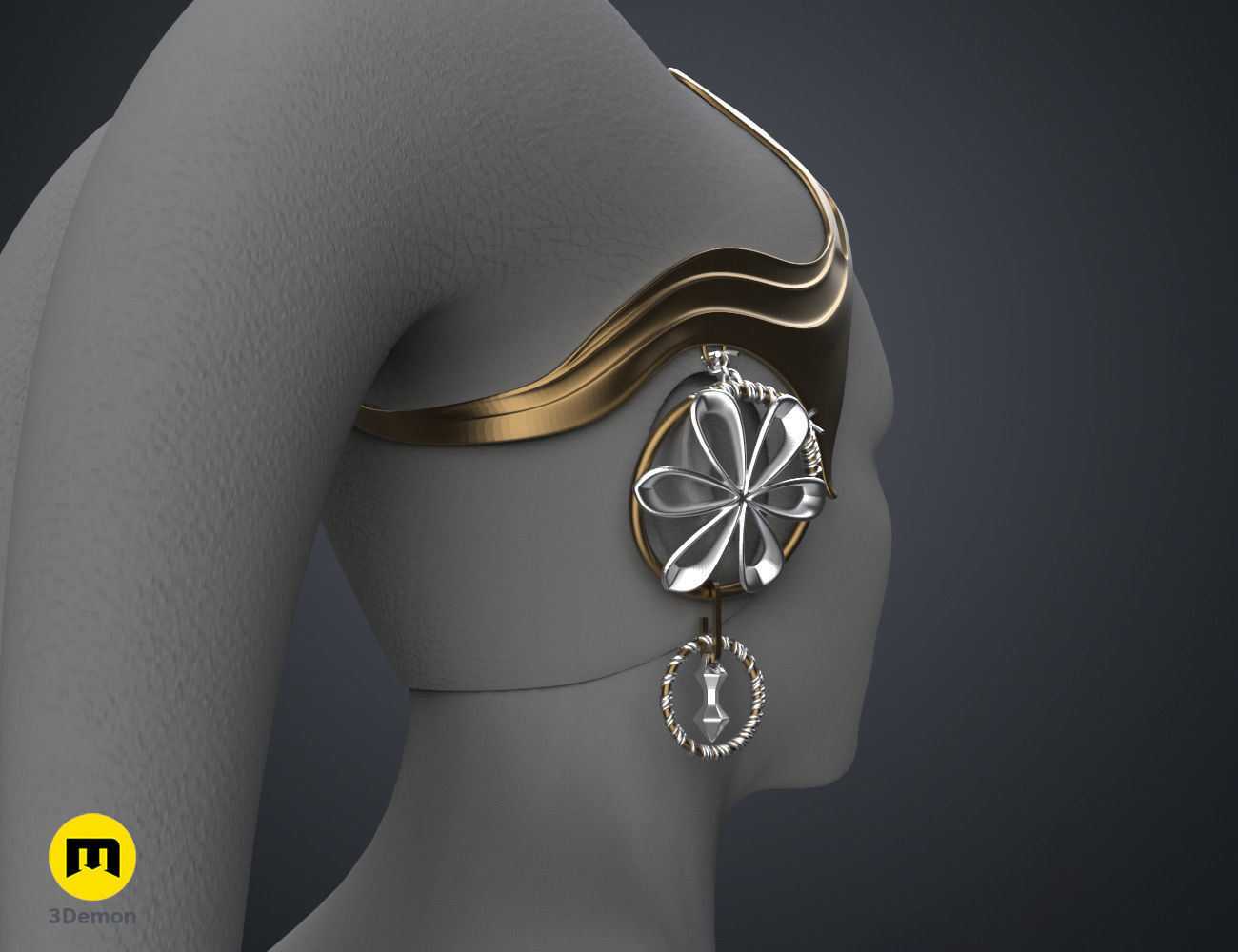 Garsa Fwips Headpiece - Star Wars Book of Boba Fett 3D print model_3