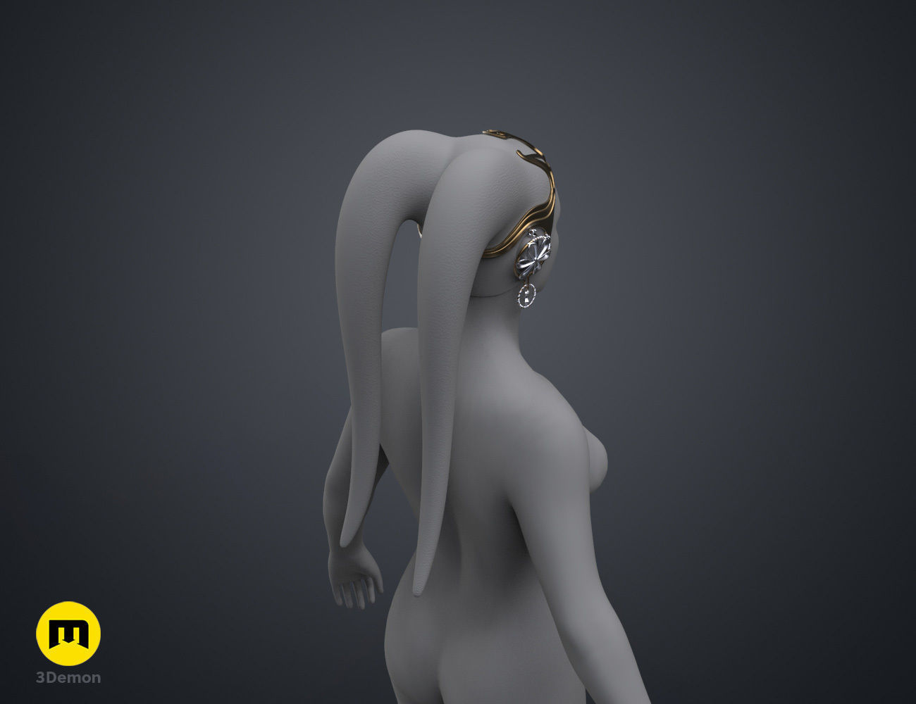 Garsa Fwips Headpiece - Star Wars Book of Boba Fett 3D print model_28