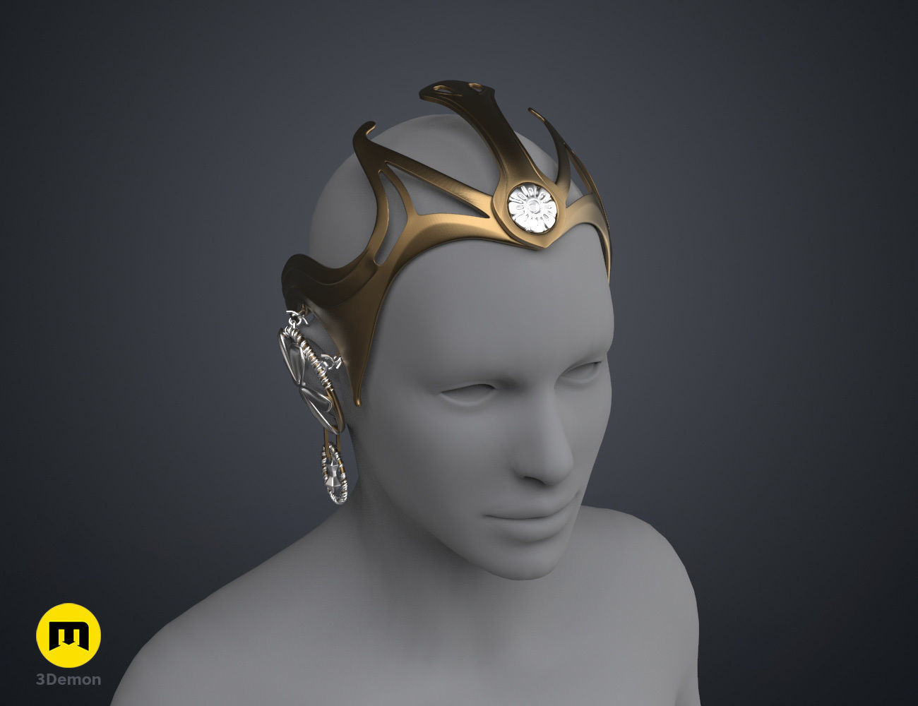 Garsa Fwips Headpiece - Star Wars Book of Boba Fett 3D print model_20
