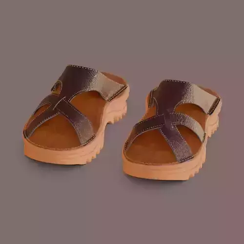 Classic Brown Leather Sandals