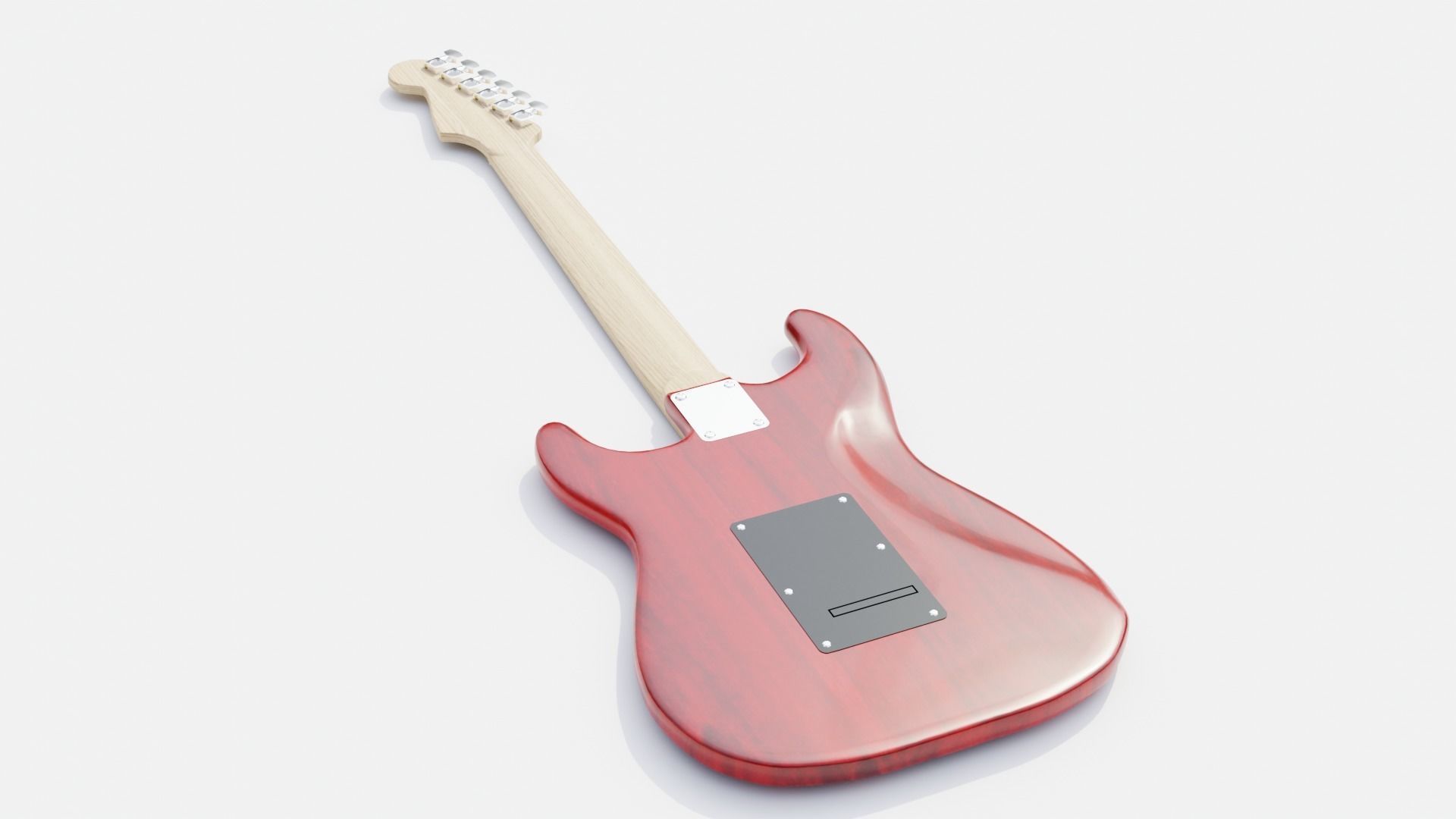 Electric guitar 3D model_3