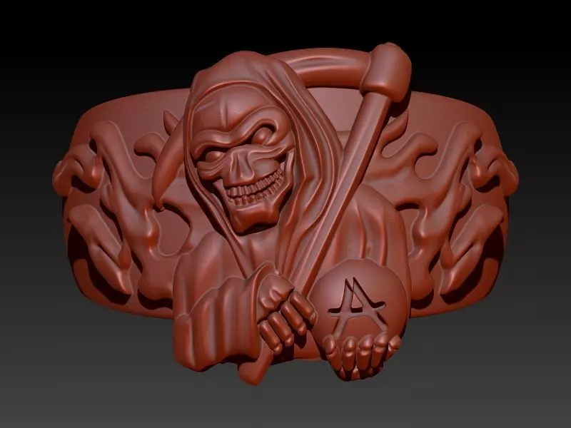 reaper ring USA SIZE 10 3D print model