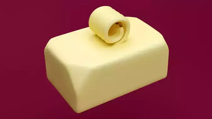 Emoji Butter 001 3D model