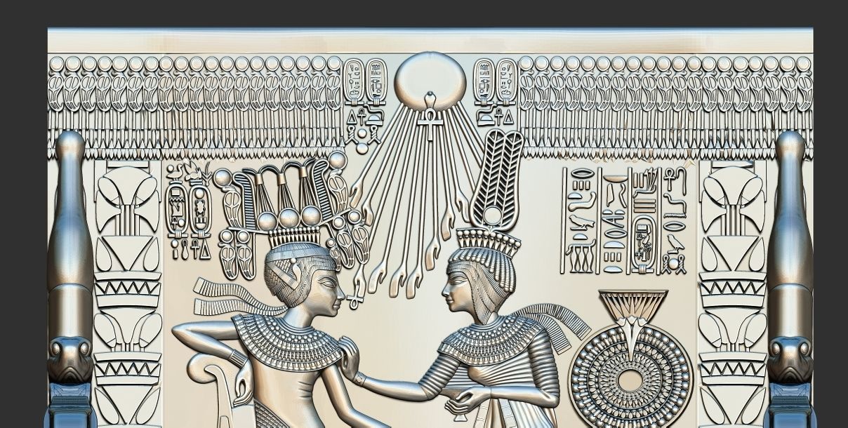 Tutankhamun Golden Throne Chair 3d printable model 3D print model_1