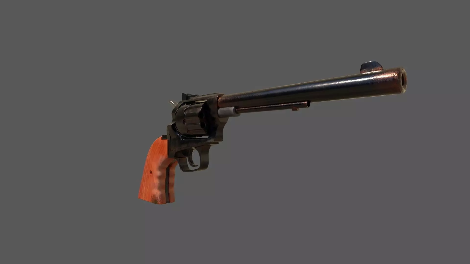 Revolver gun 3D model