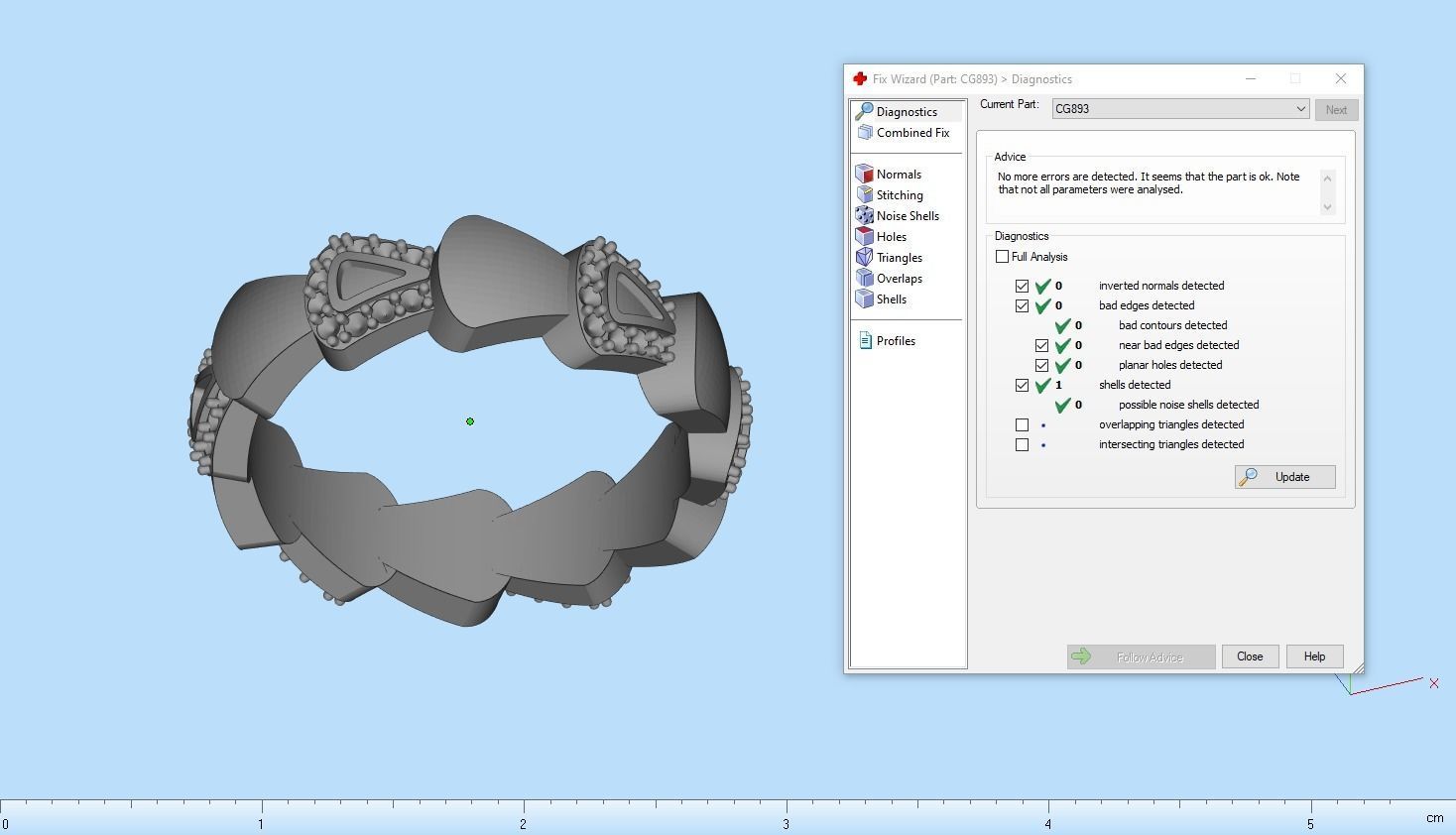 Enamel Serpenti collection ring with gems model 893 3D print model_5