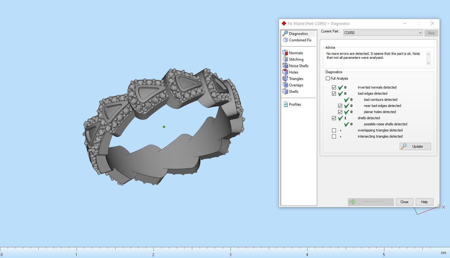 Enamel Serpenti collection ring with gems model 892 3D print model_5
