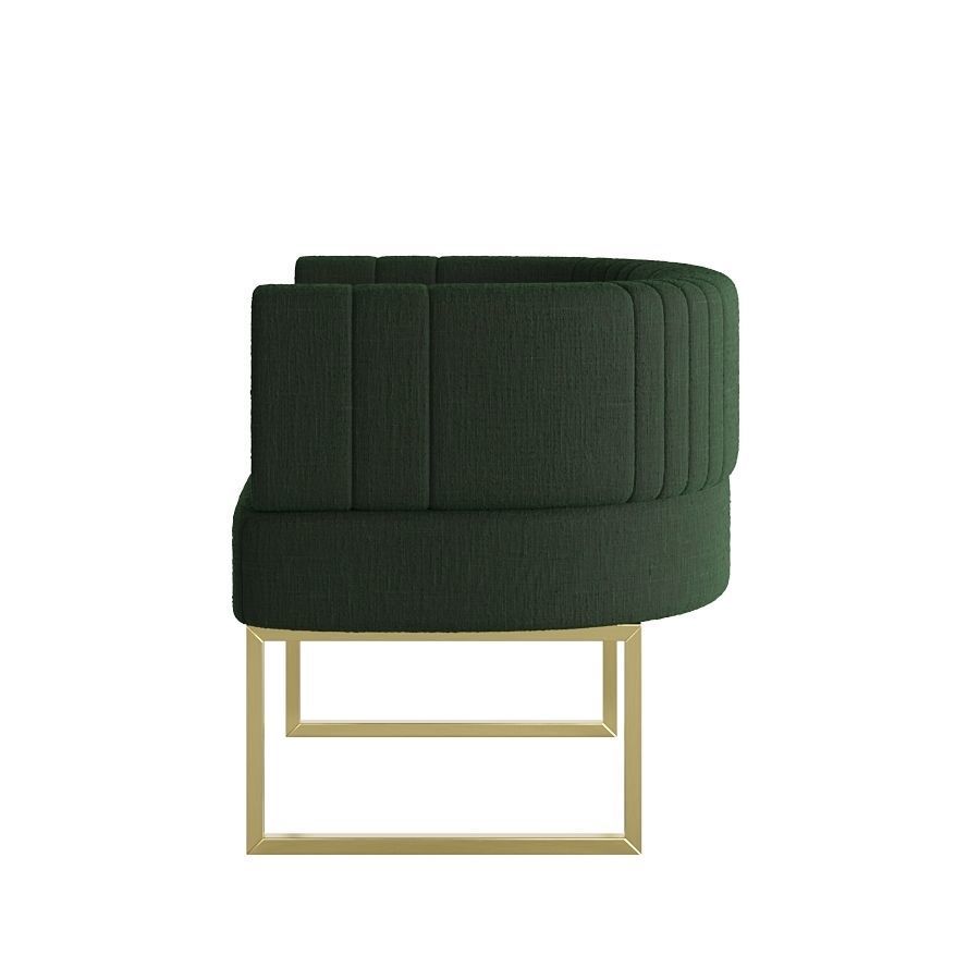Green Armchair 3D model_4