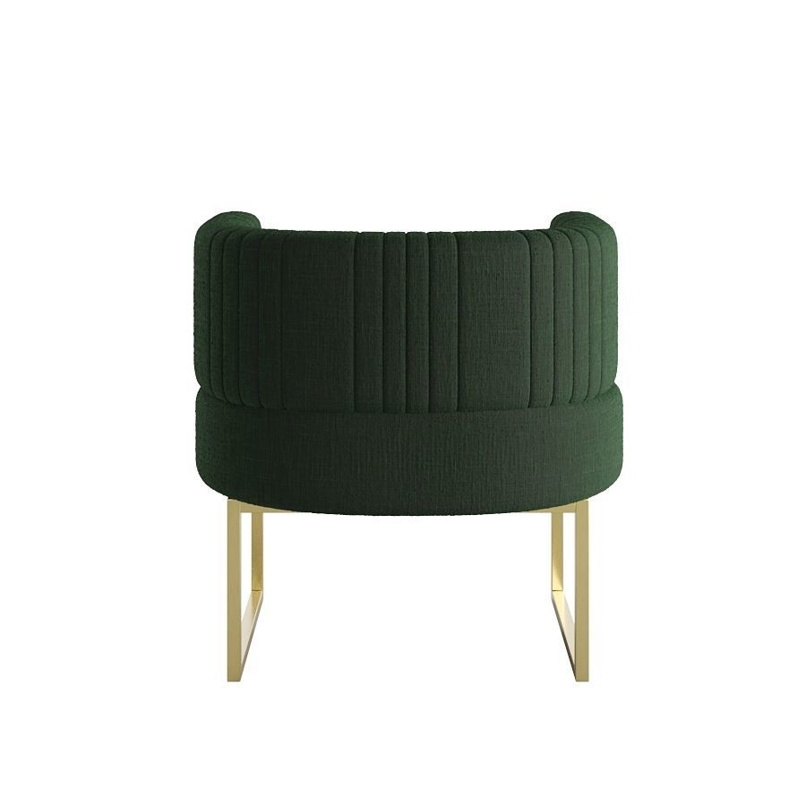 Green Armchair 3D model_7