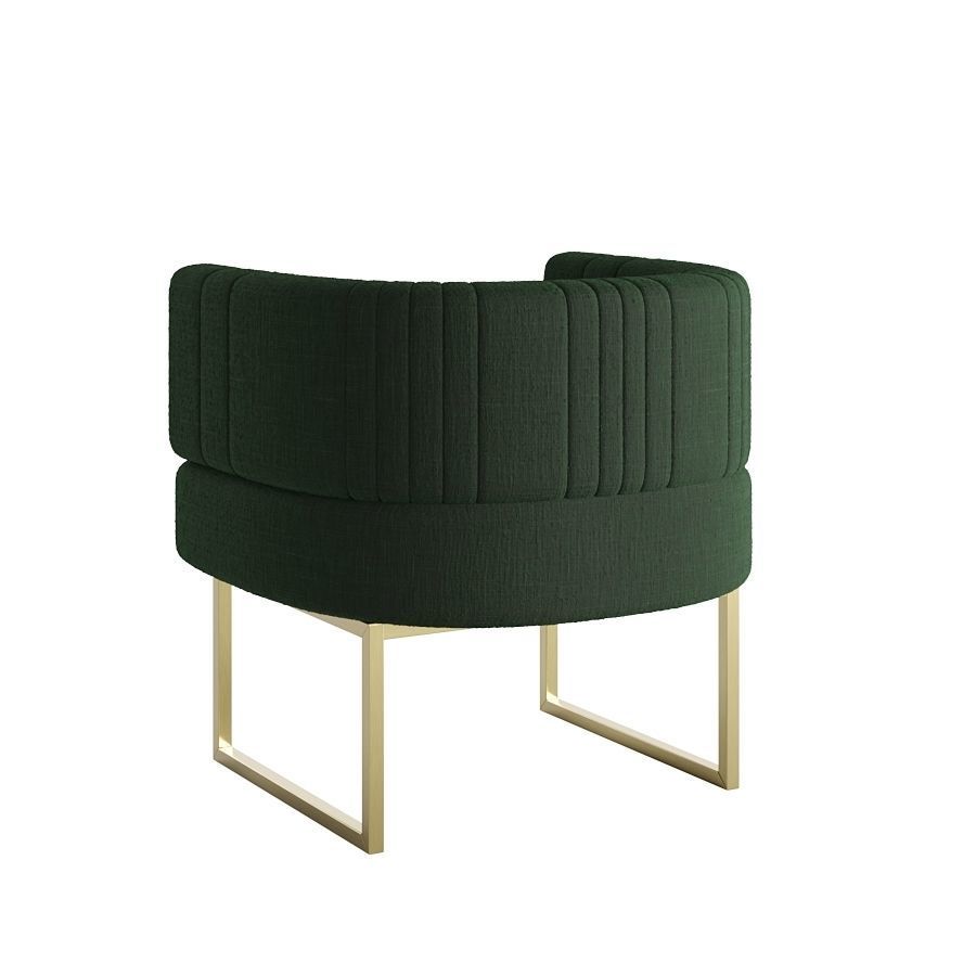Green Armchair 3D model_6