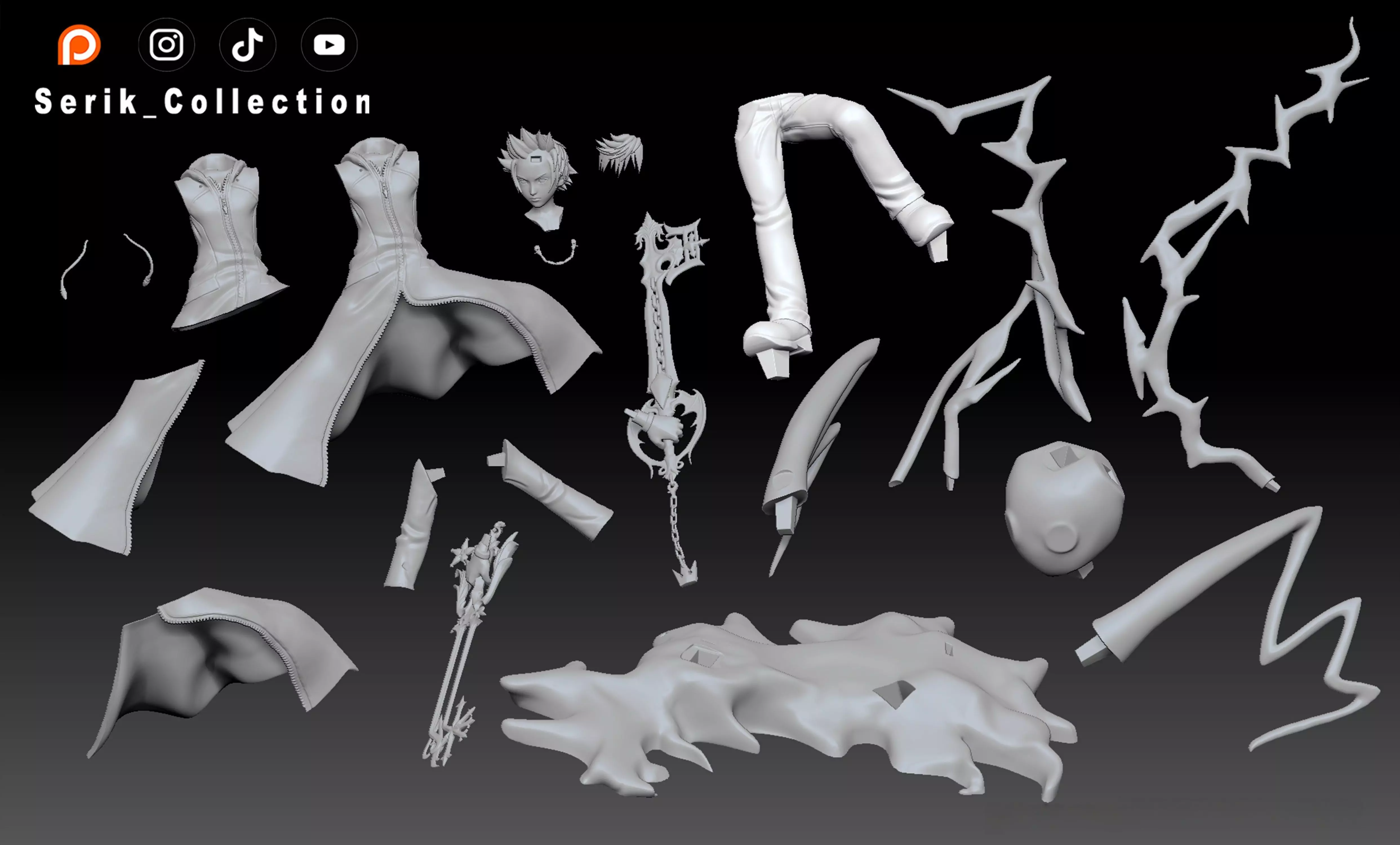 ROXAS - KINGDOM HEARTS 3D print model_5
