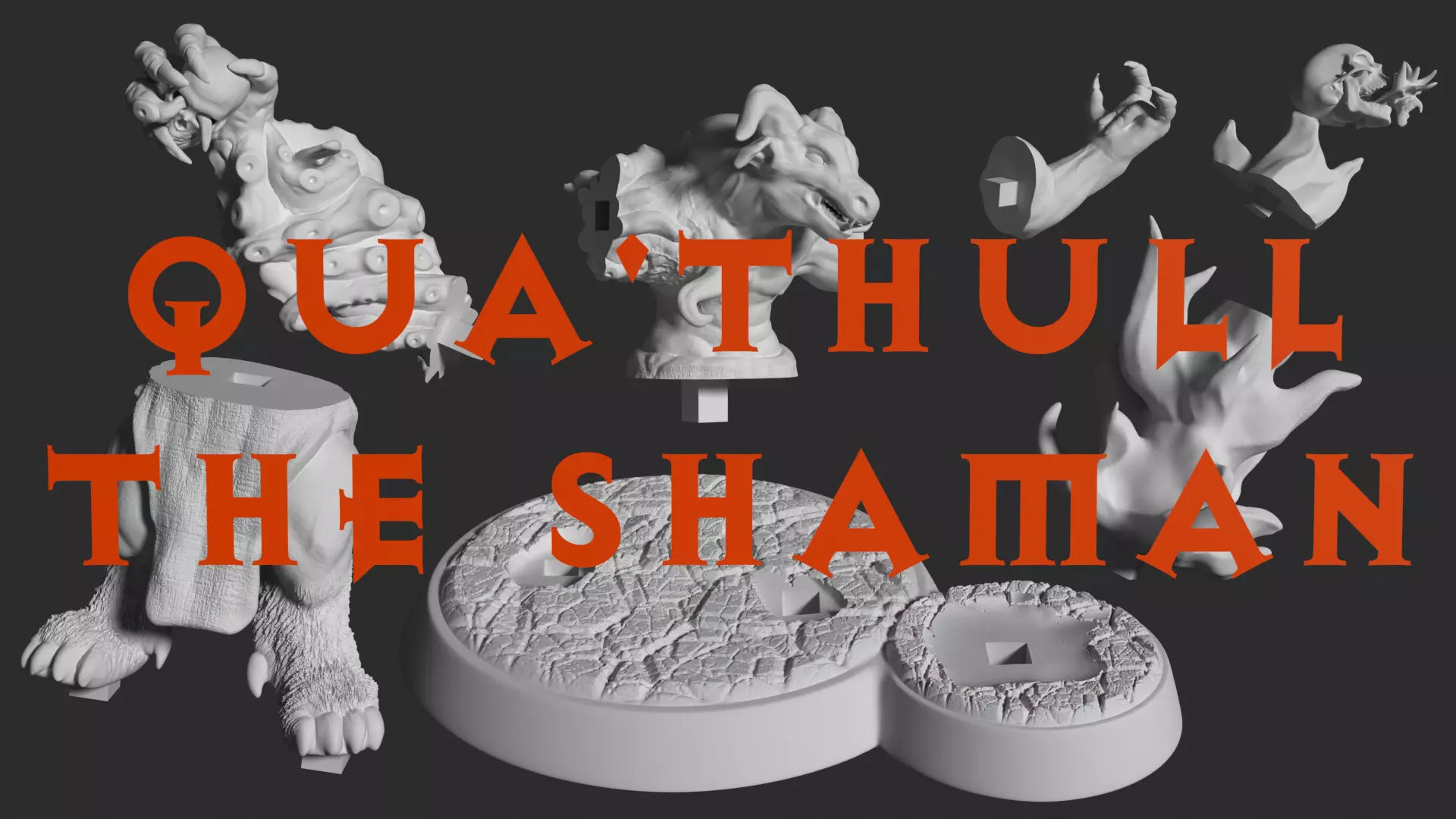 QuaThull the Shaman PRINTABLE MODEL 3D print model