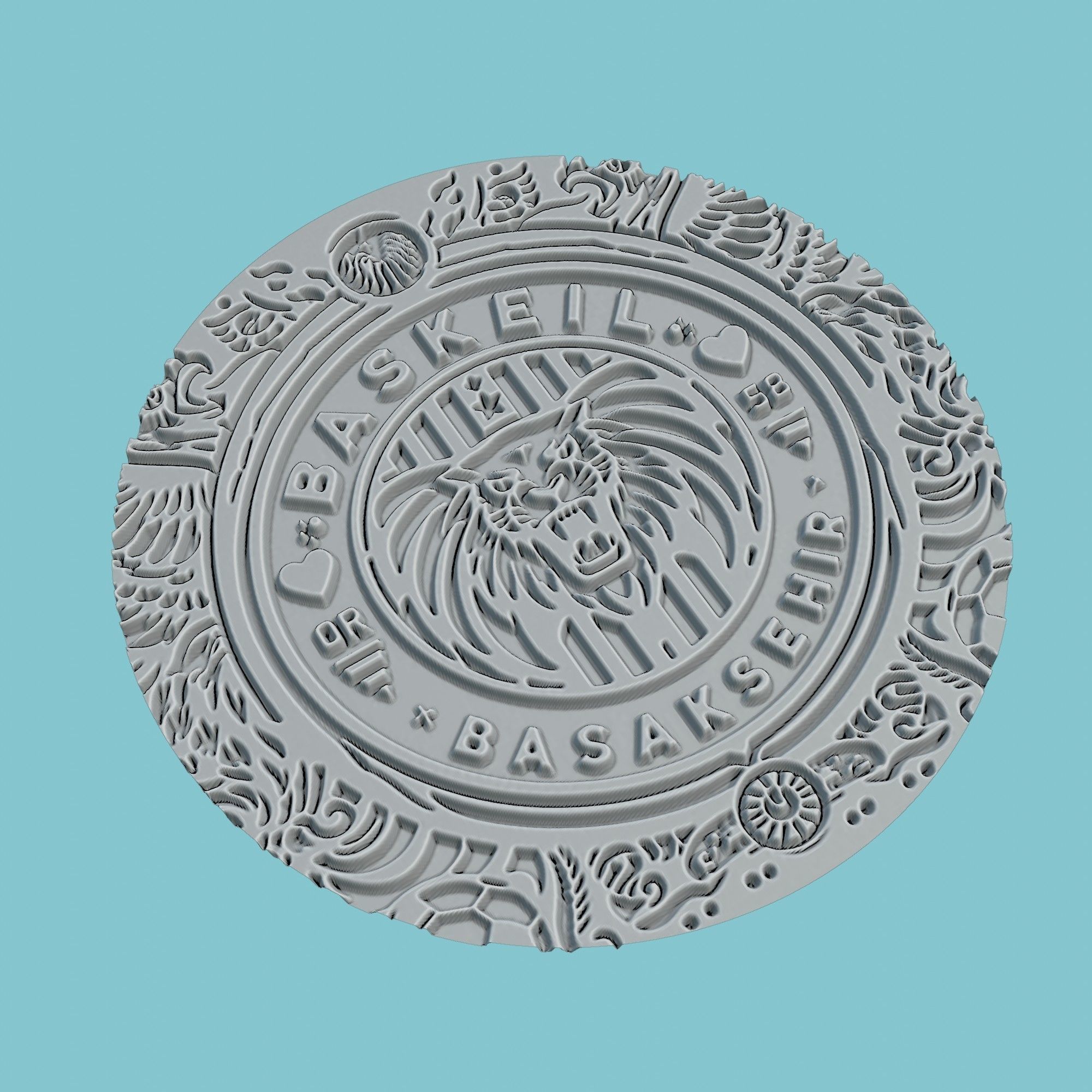 Basaksehir FK Medallion Football 3D print model_3