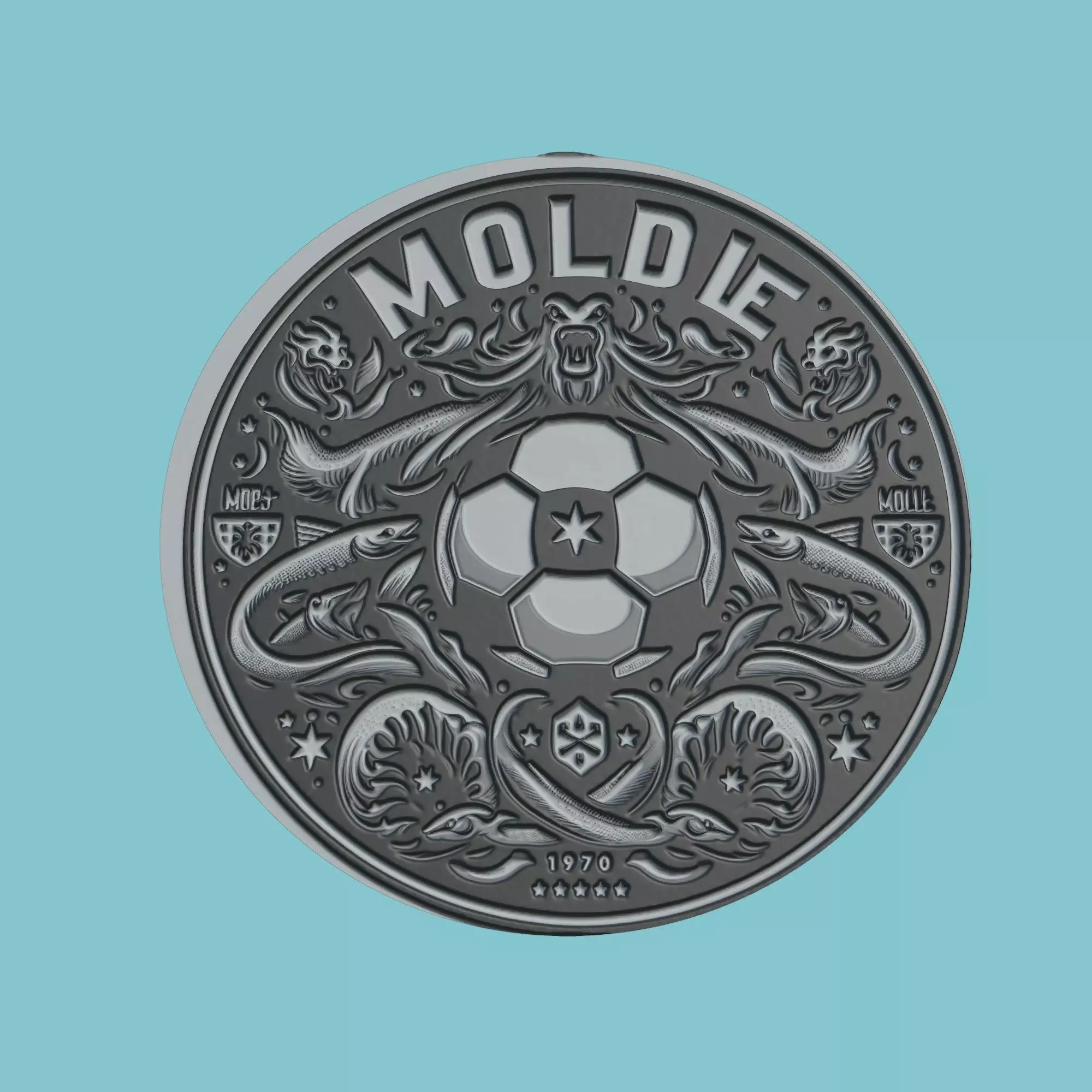 Molde FK Medallion Football 3D print model_0