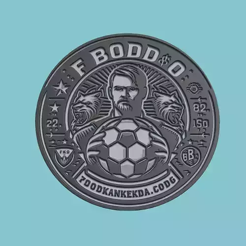 FK Glimt Medallion Football 3D print model