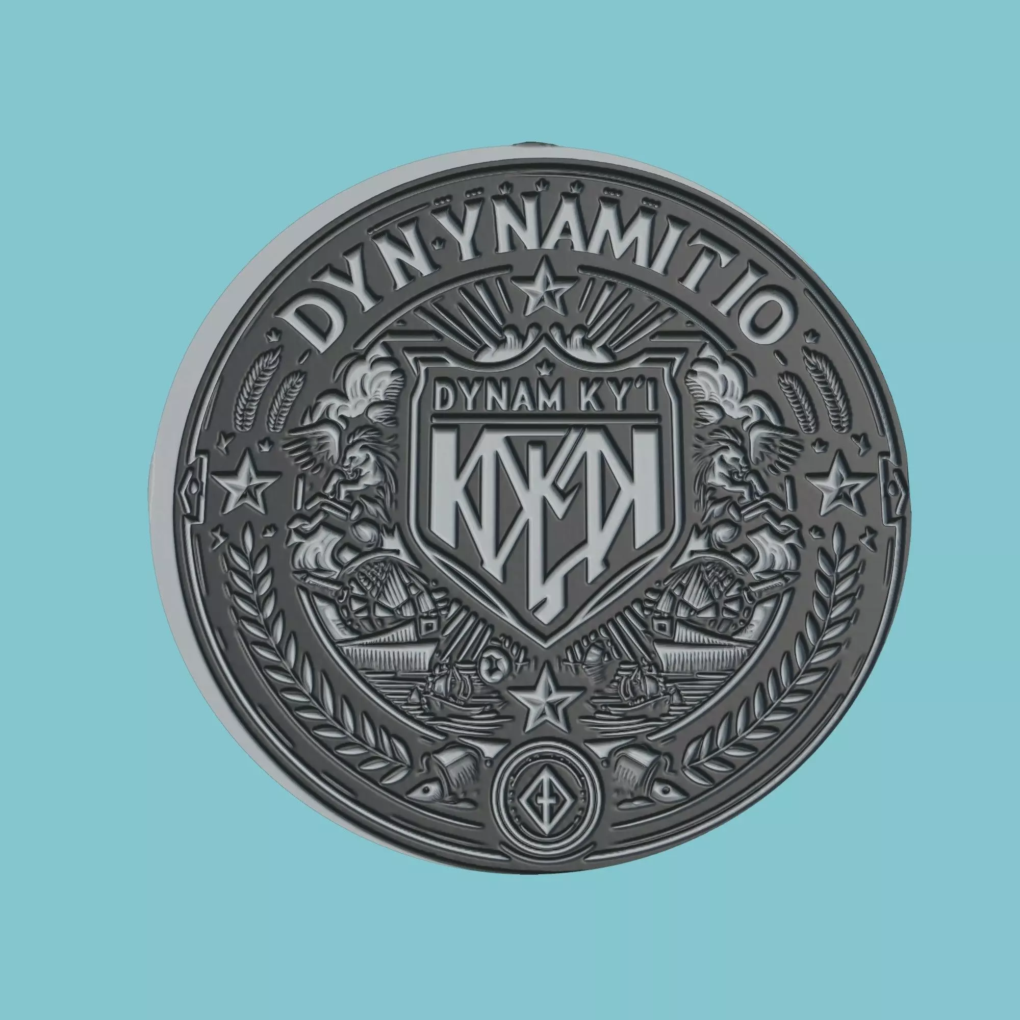 Dynamo Kyiv Medallion Football 3D print model