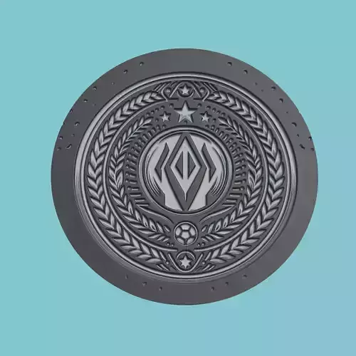 Dynamo Kyiv Medallion Football 3D print model