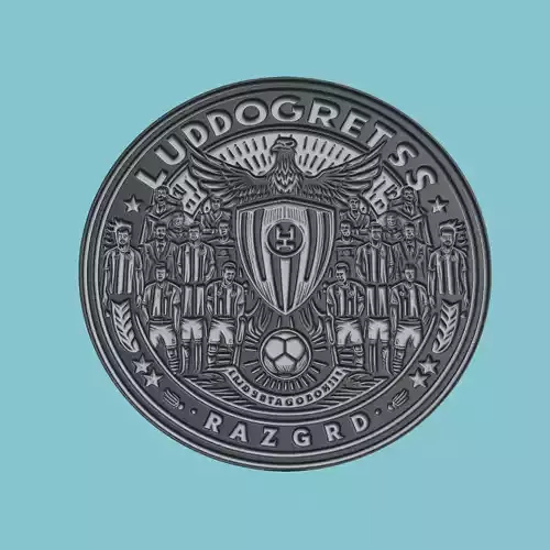 Ludogorets Razgrad Medallion Football 3D print model