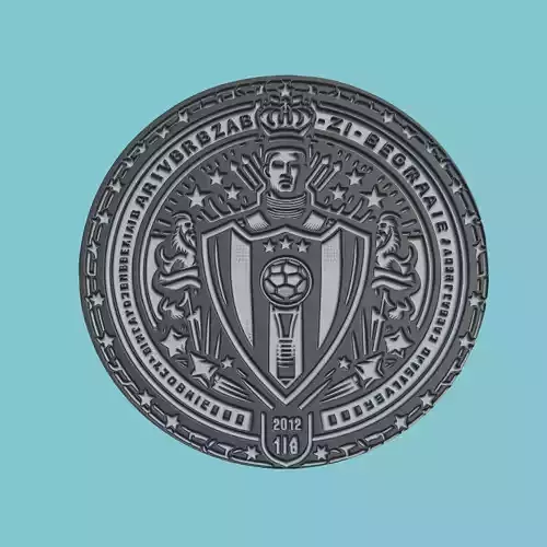 FK Partizan Belgrade Medallion Football