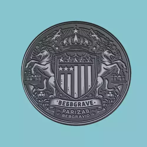 FK Partizan Belgrade Medallion Football