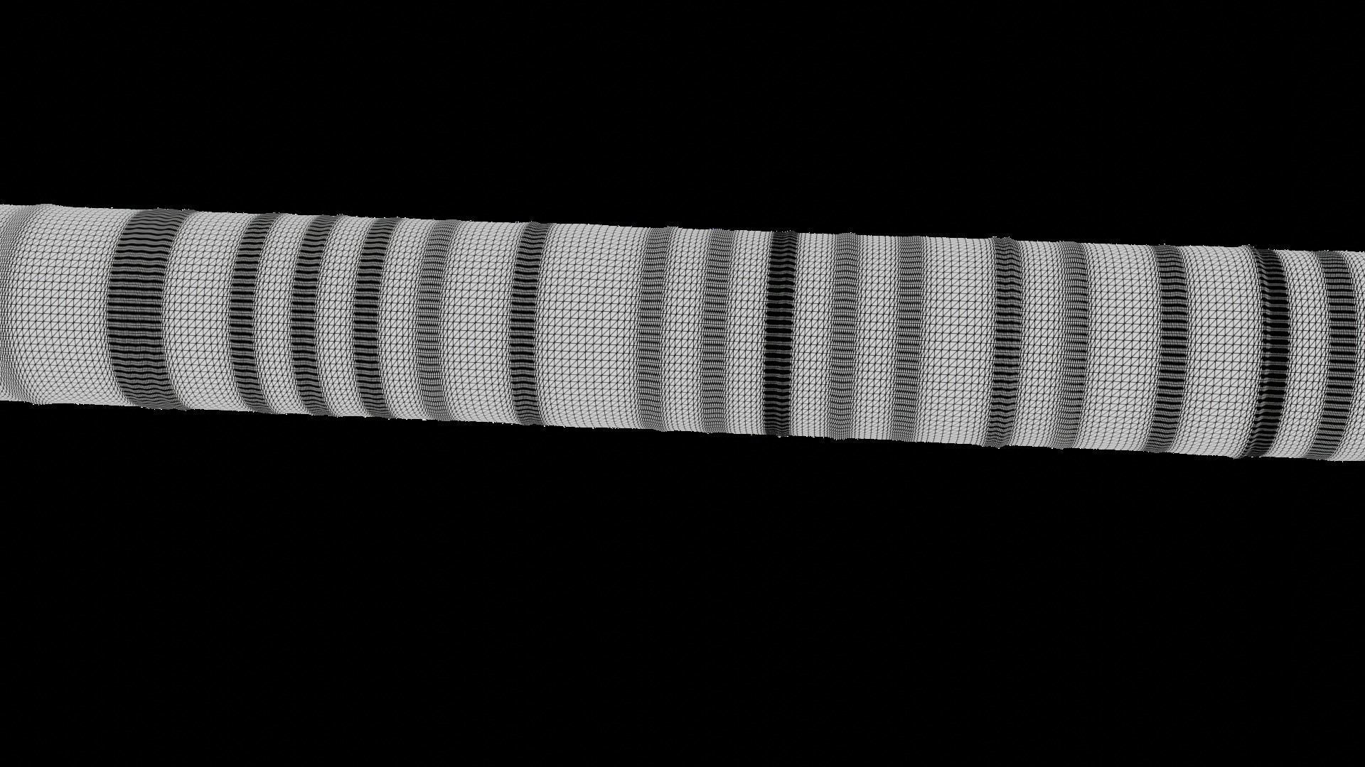 Tube Worm Riftia Deep Sea 3D model_13