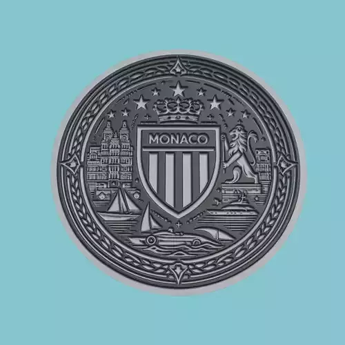 AS Monaco Medallion Football