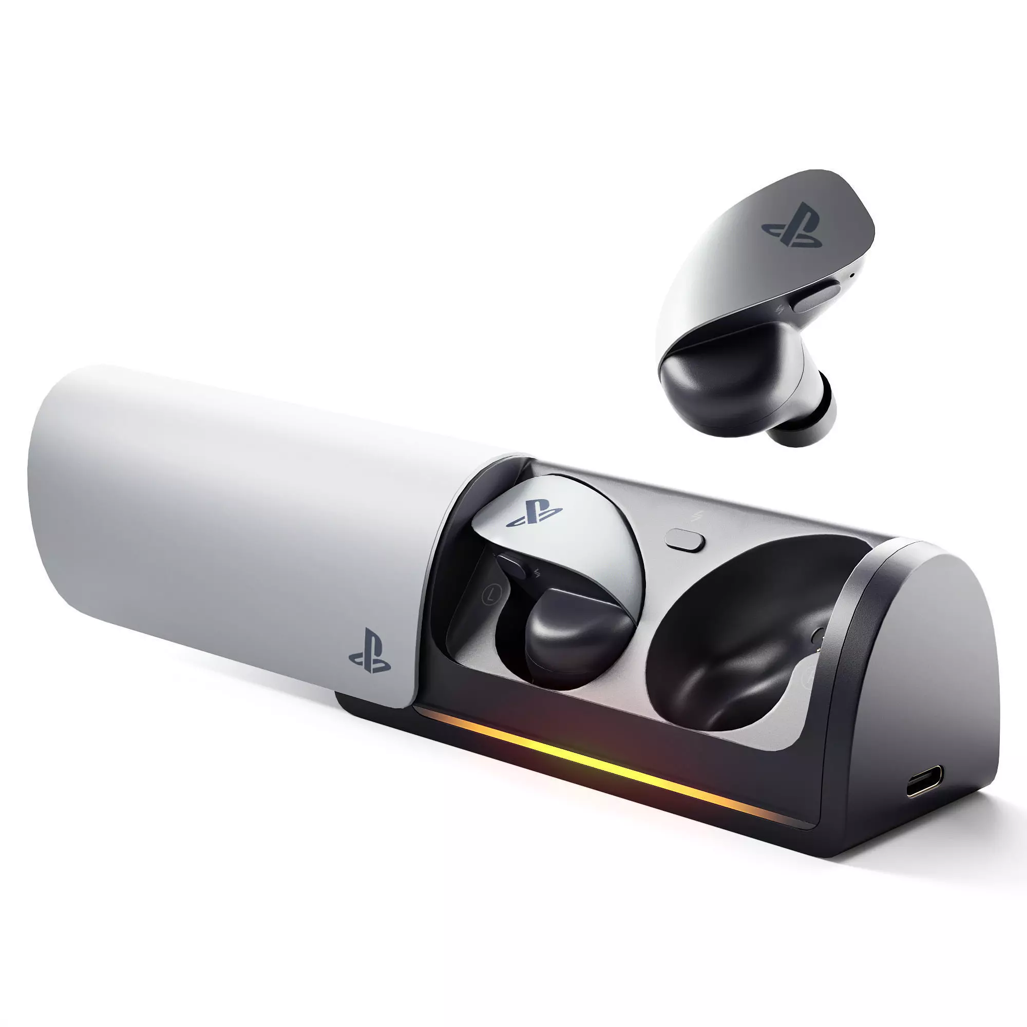 PlayStationPulse Explore earbuds 3D model