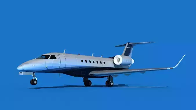 Embraer Praetor 600 V03 Low-poly 3D model