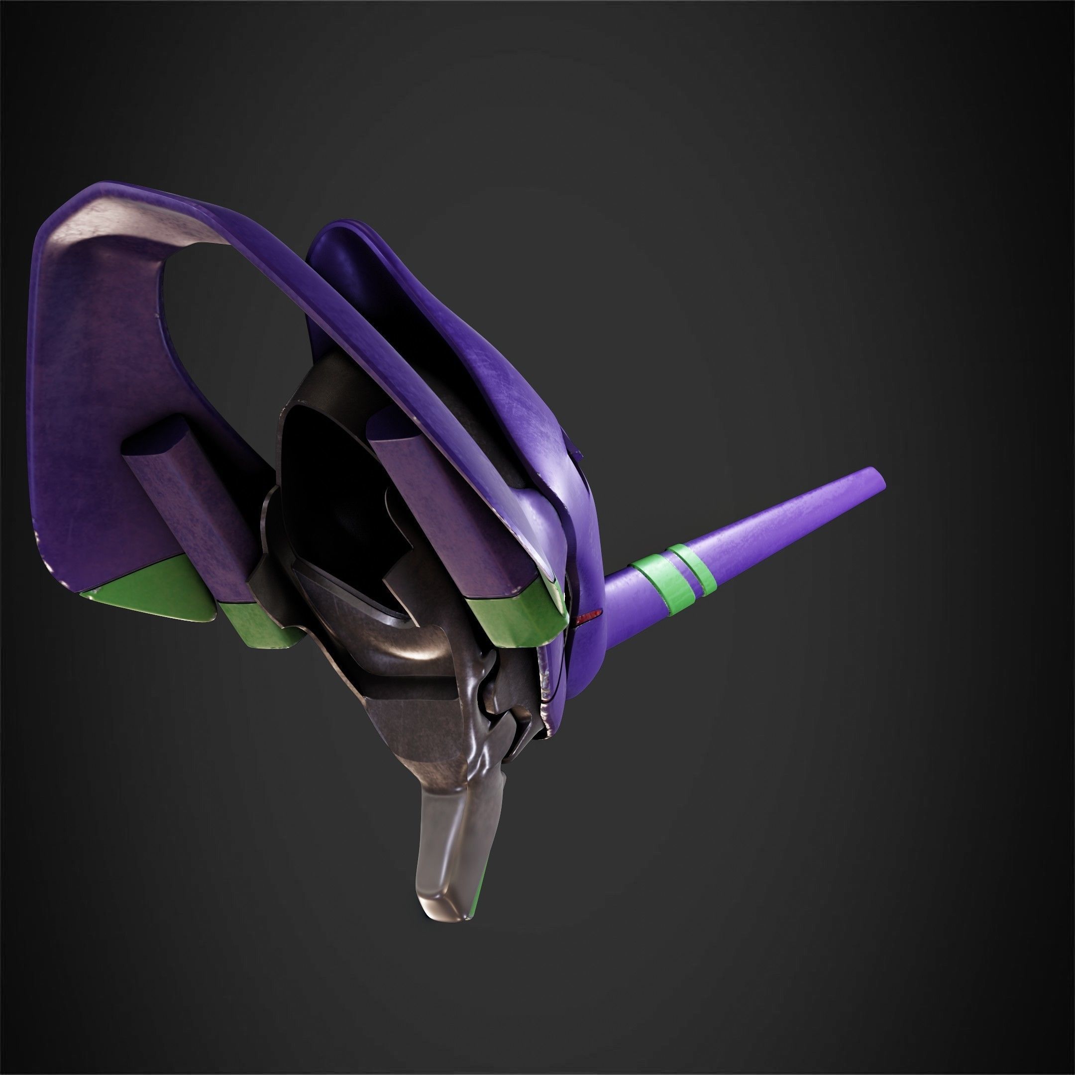 Evangelion EVA-01 Helmet for Cosplay 3D print model_7