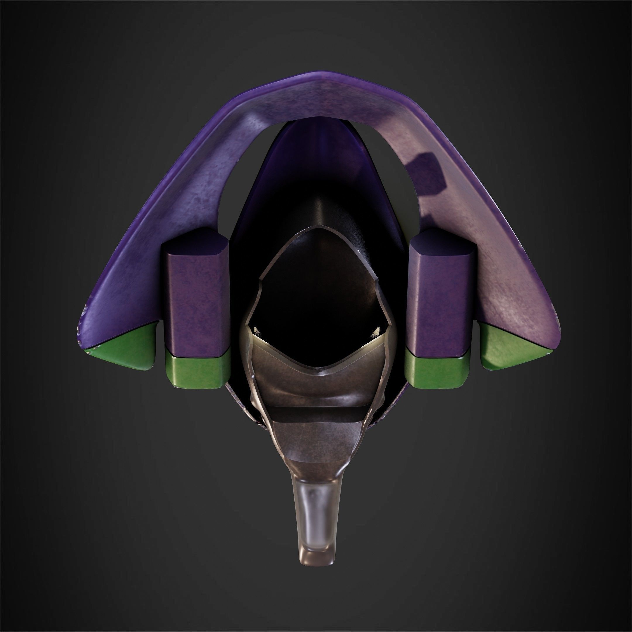 Evangelion EVA-01 Helmet for Cosplay 3D print model_6