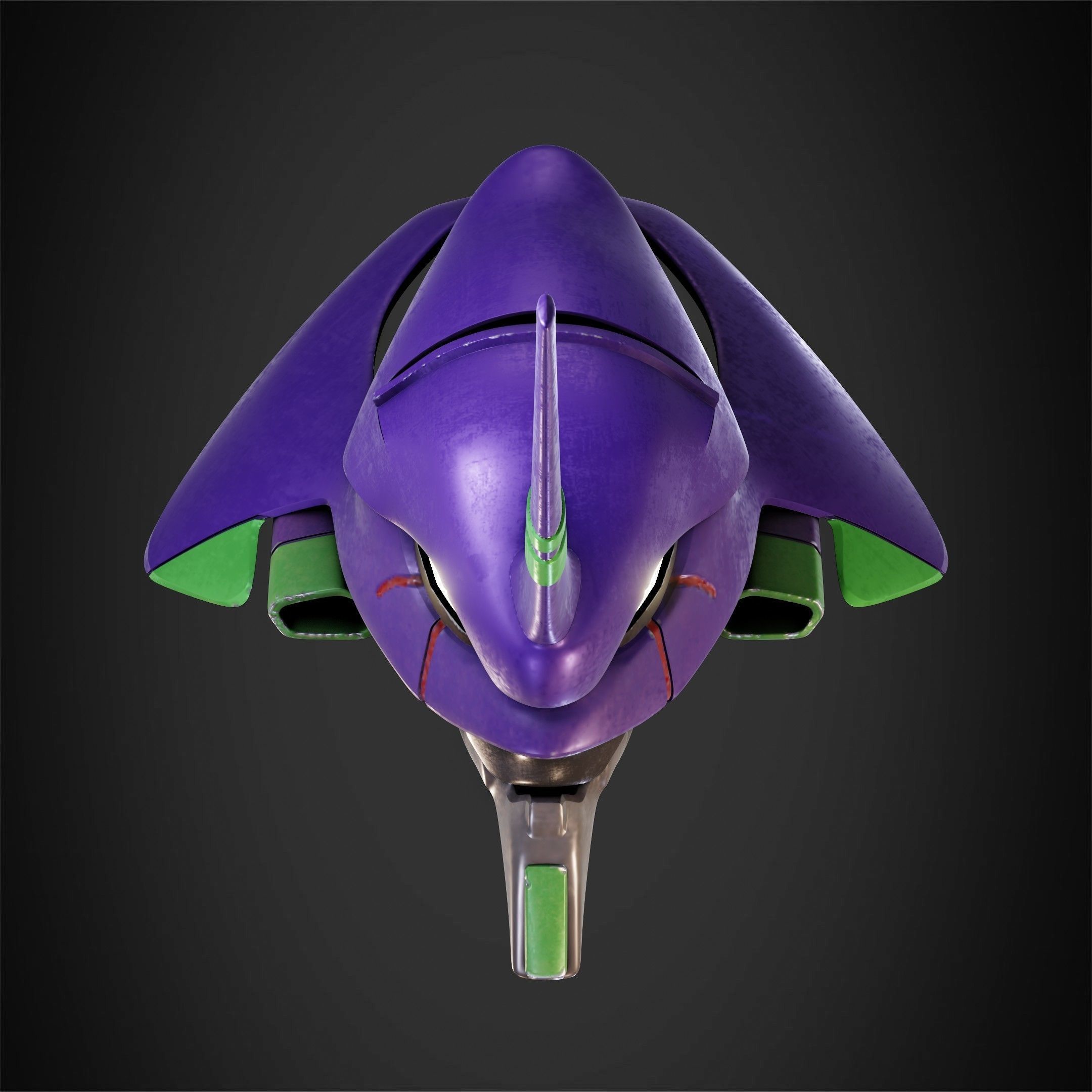 Evangelion EVA-01 Helmet for Cosplay 3D print model_2