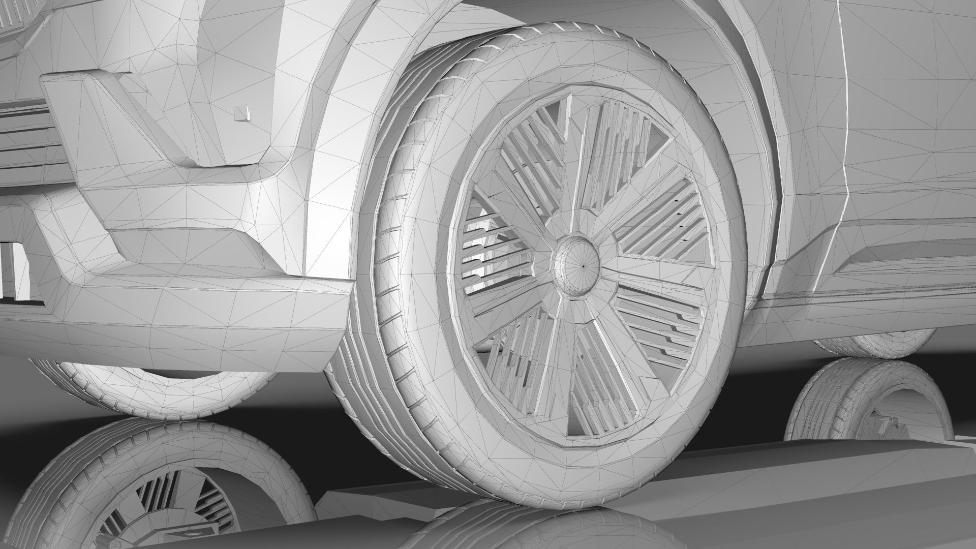 Cadillac Escalade IQ 2024 Low-poly 3D model_21