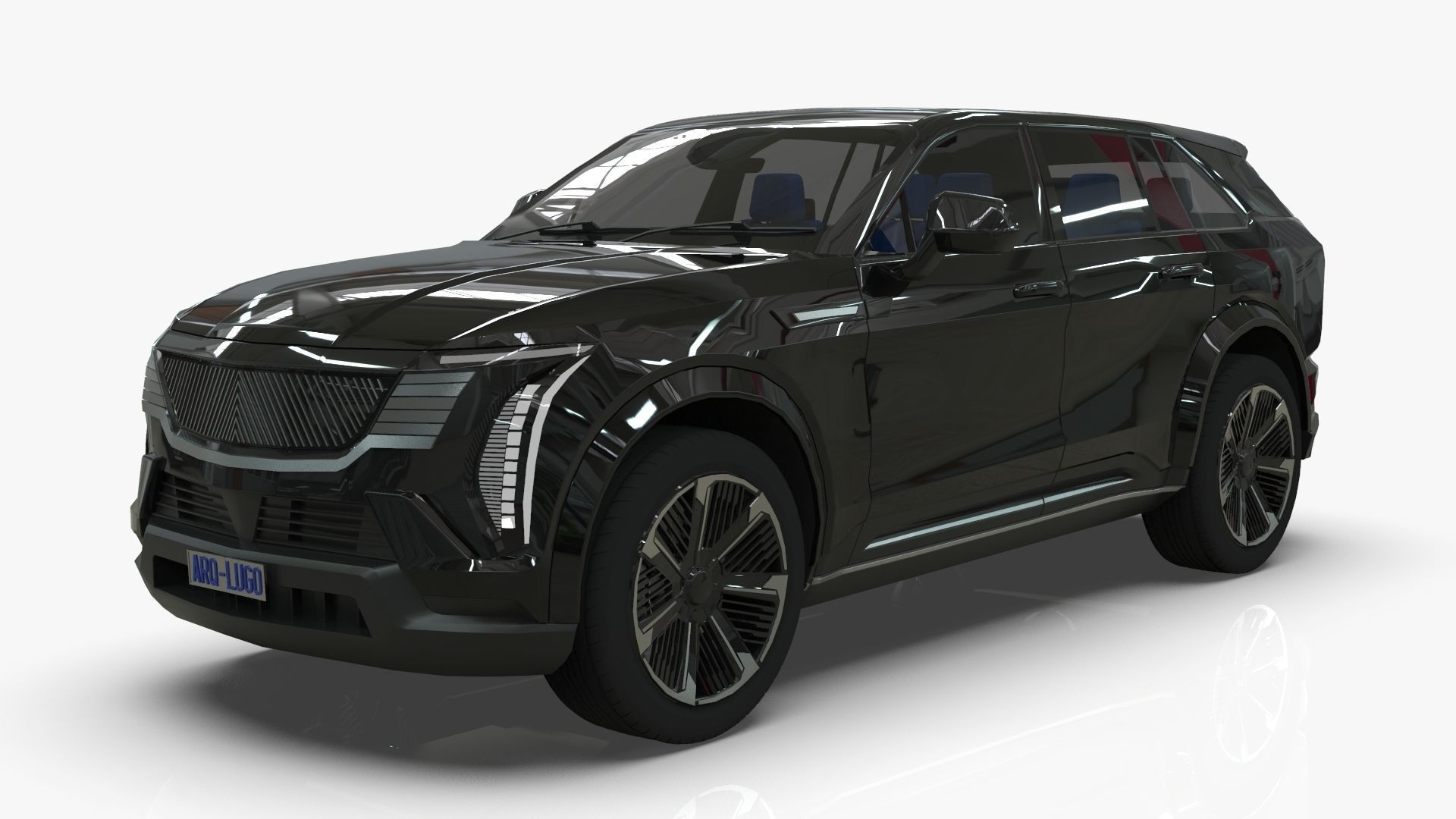 Cadillac Escalade IQ 2024 Low-poly 3D model_14