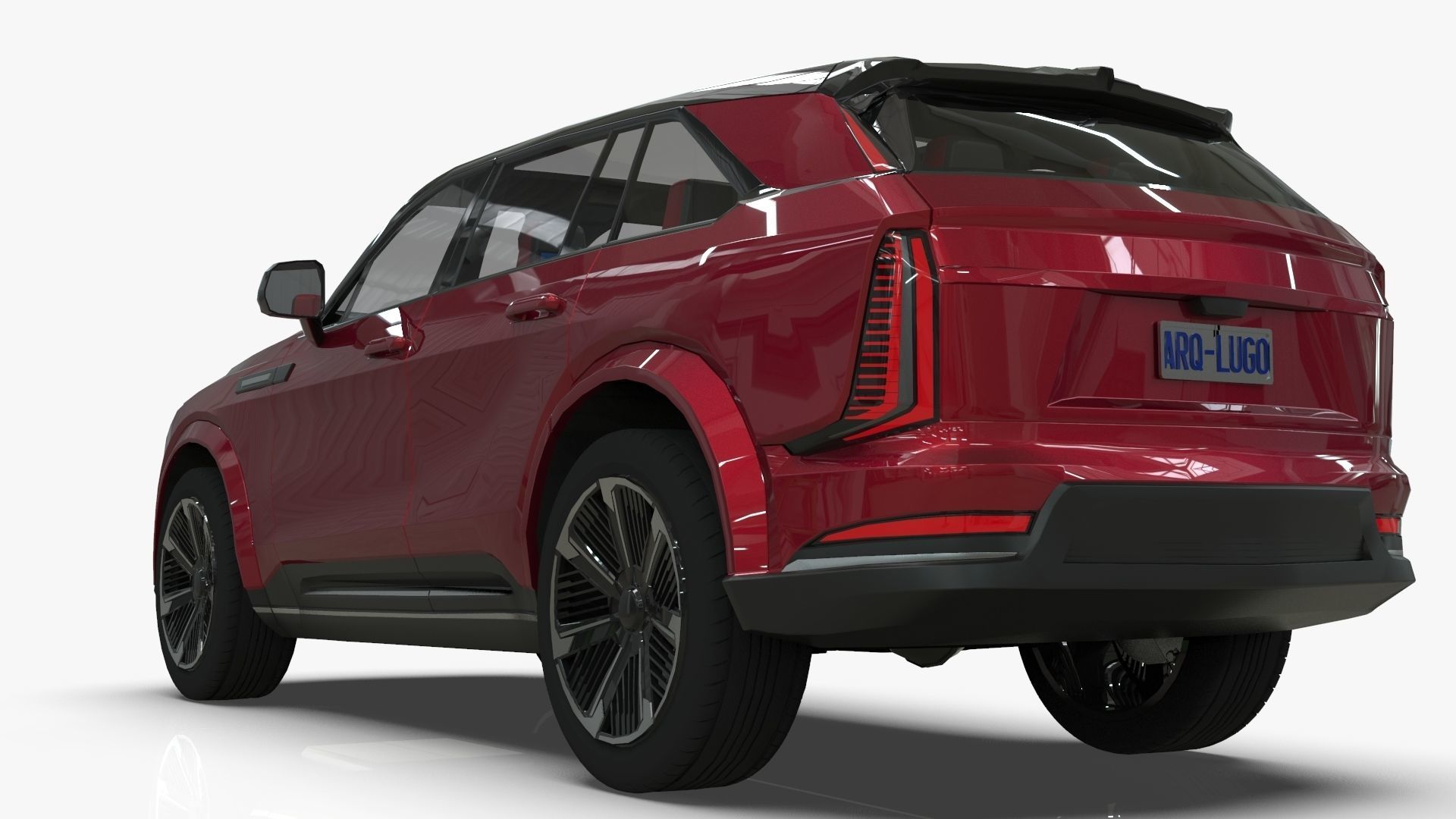 Cadillac Escalade IQ 2024 Low-poly 3D model_12