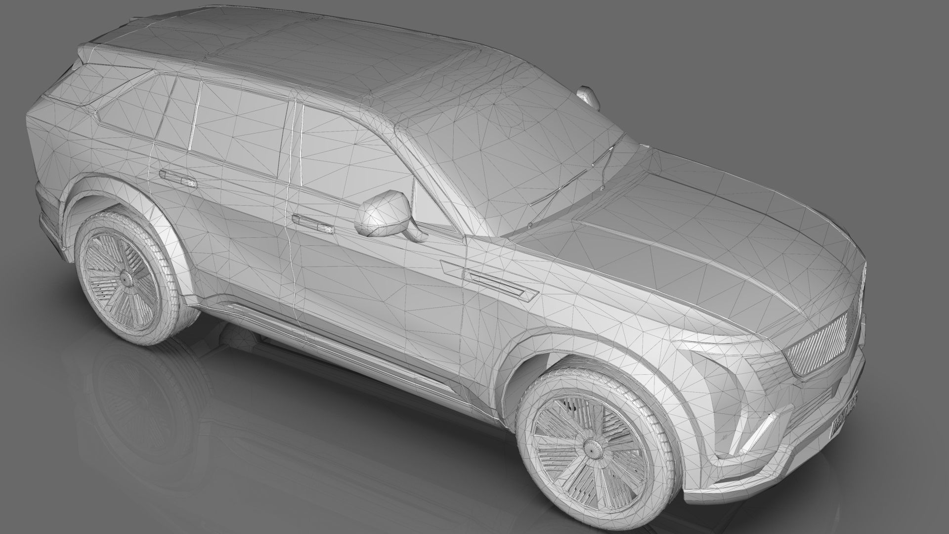 Cadillac Escalade IQ 2024 Low-poly 3D model_24