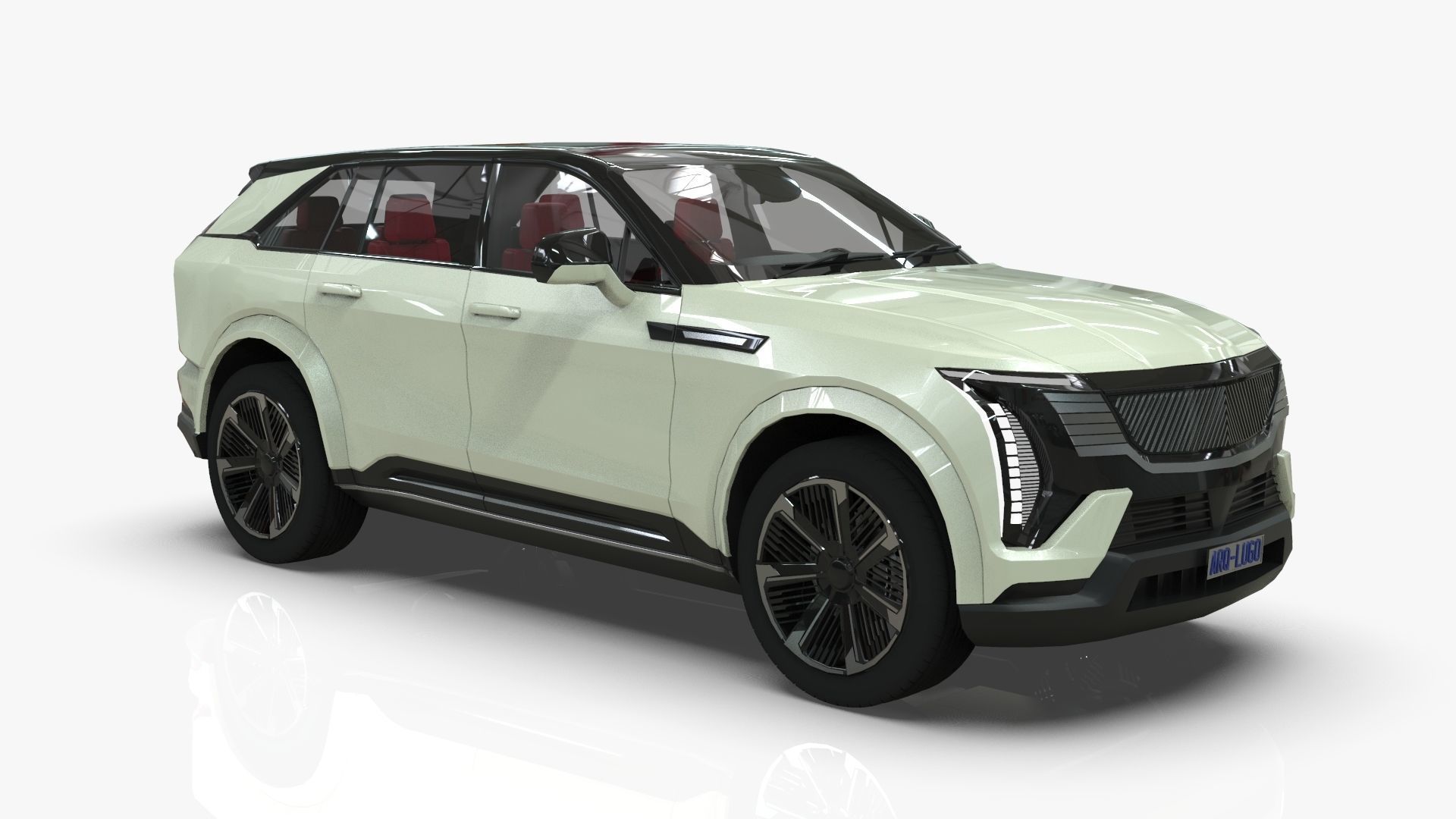 Cadillac Escalade IQ 2024 Low-poly 3D model_9