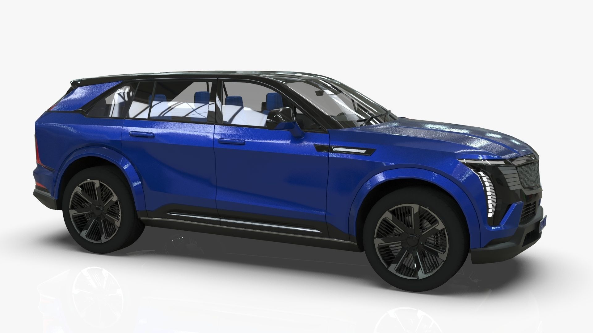 Cadillac Escalade IQ 2024 Low-poly 3D model_13