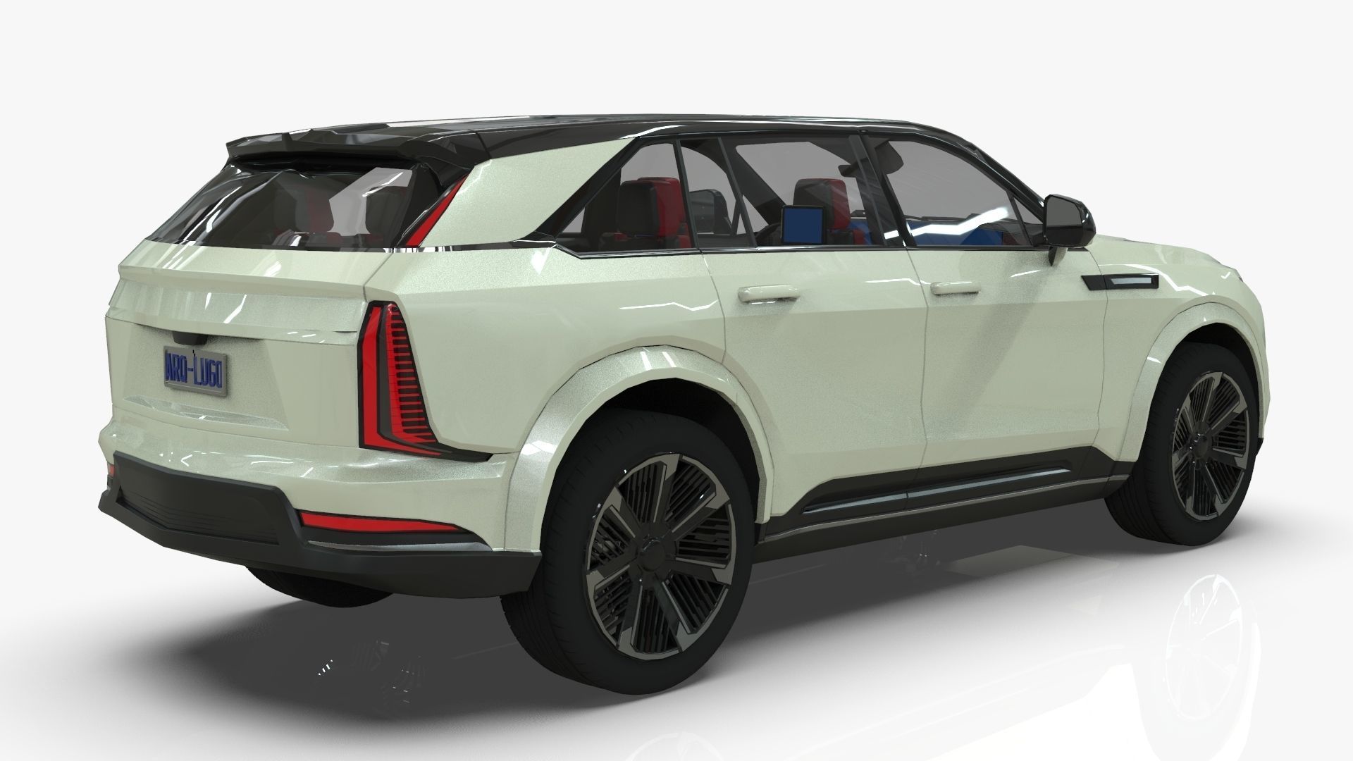Cadillac Escalade IQ 2024 Low-poly 3D model_10