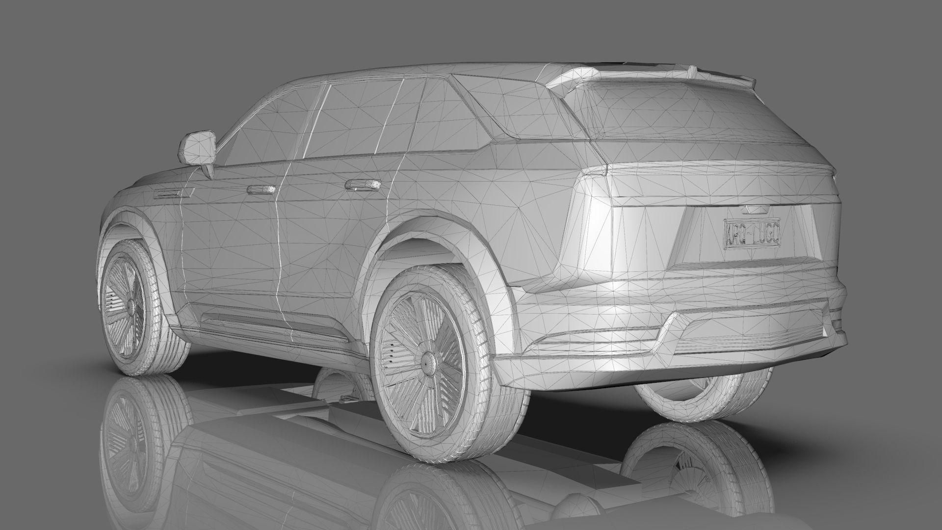 Cadillac Escalade IQ 2024 Low-poly 3D model_20