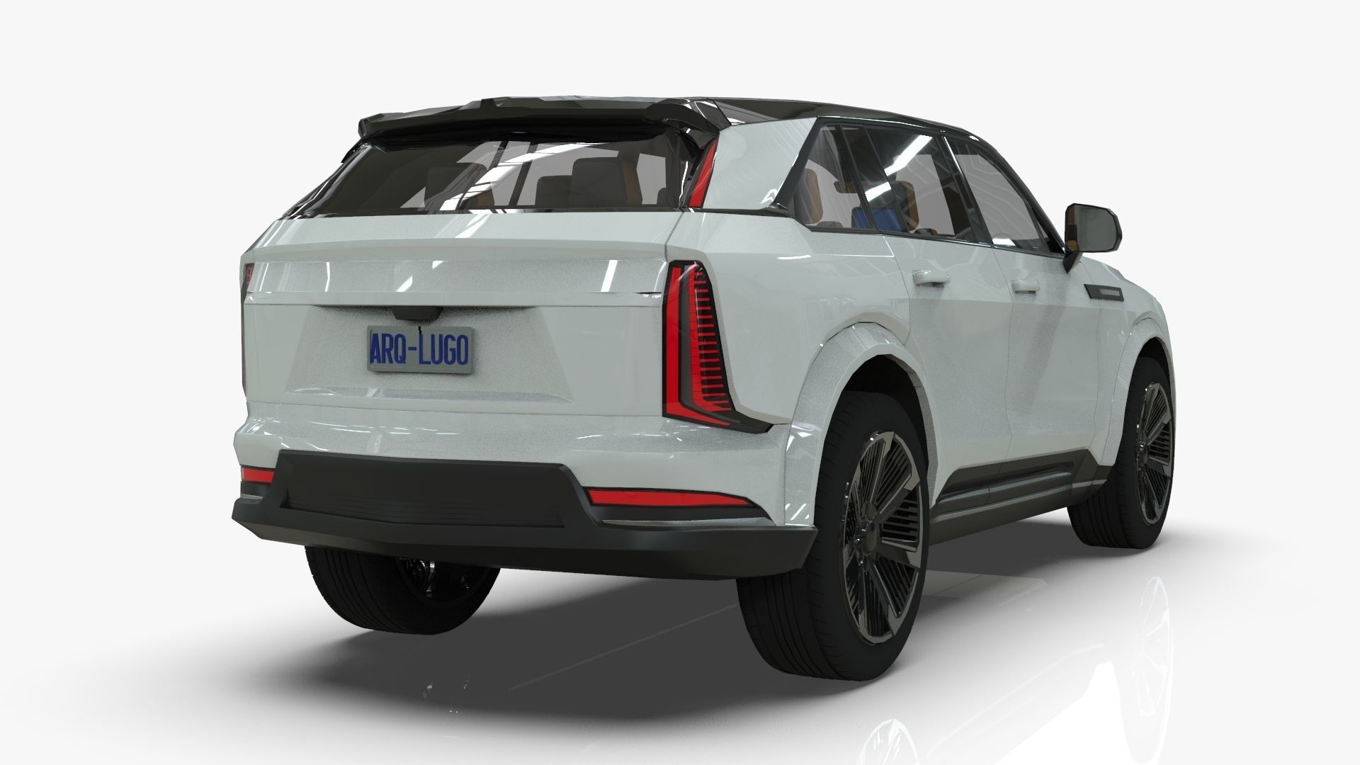 Cadillac Escalade IQ 2024 Low-poly 3D model_4