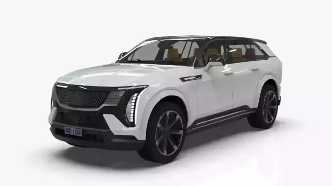 Cadillac Escalade IQ 2024 Low-poly 3D model