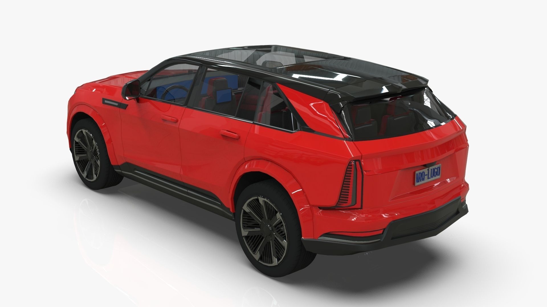 Cadillac Escalade IQ 2024 Low-poly 3D model_8