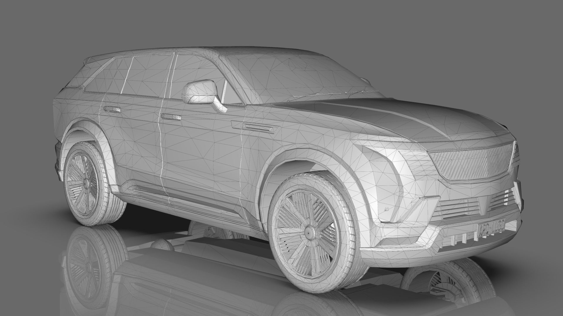 Cadillac Escalade IQ 2024 Low-poly 3D model_18