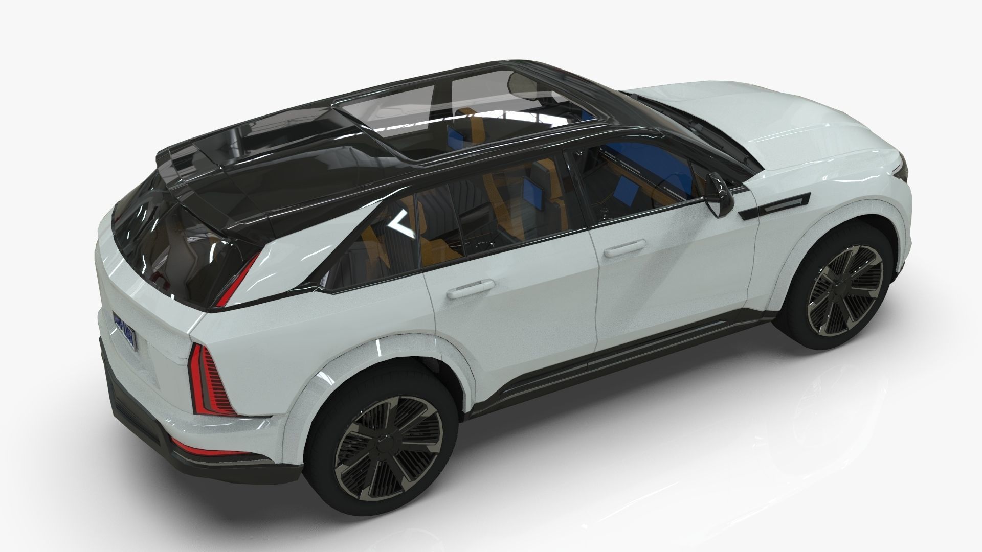 Cadillac Escalade IQ 2024 Low-poly 3D model_5