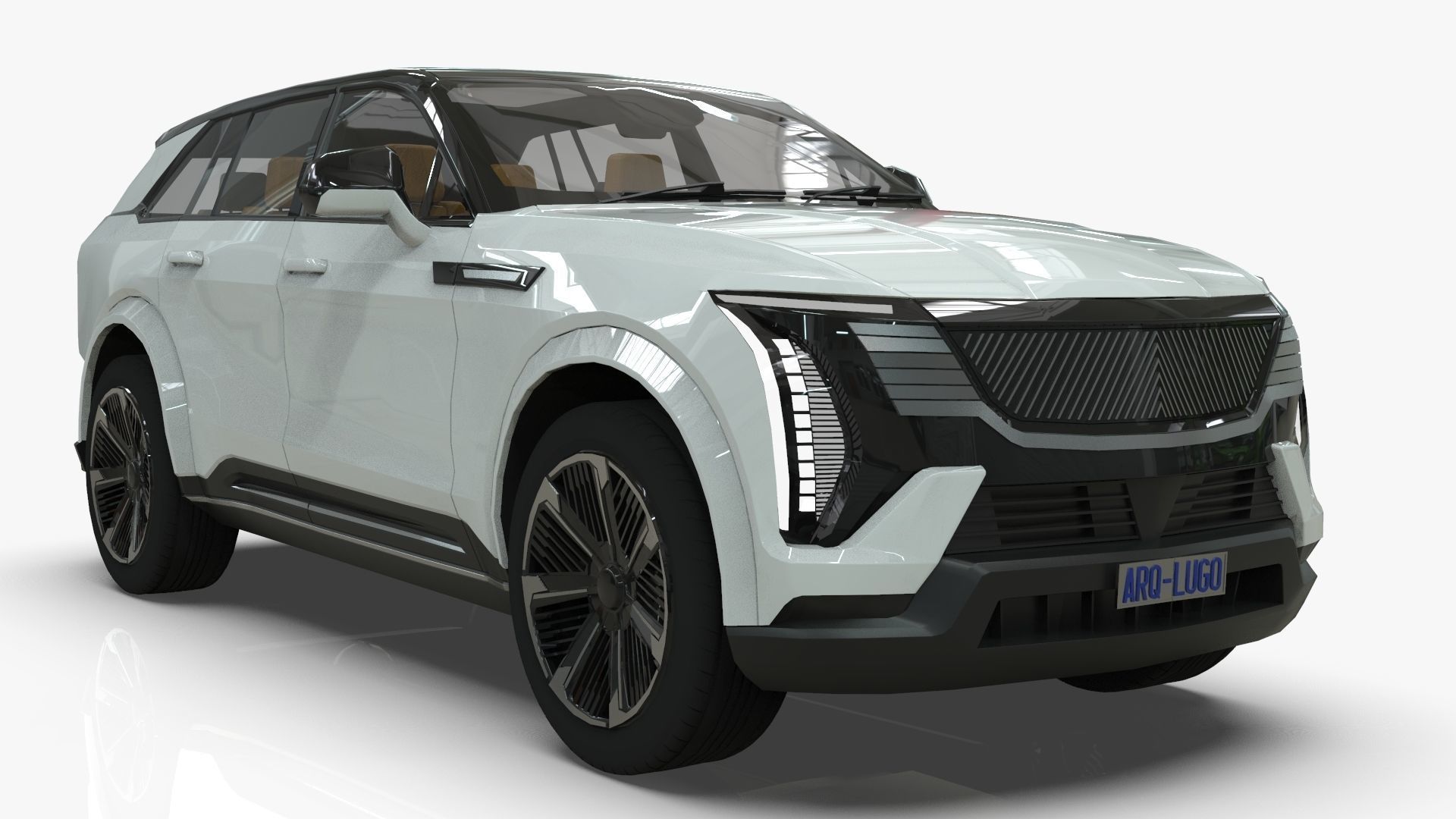 Cadillac Escalade IQ 2024 Low-poly 3D model_6