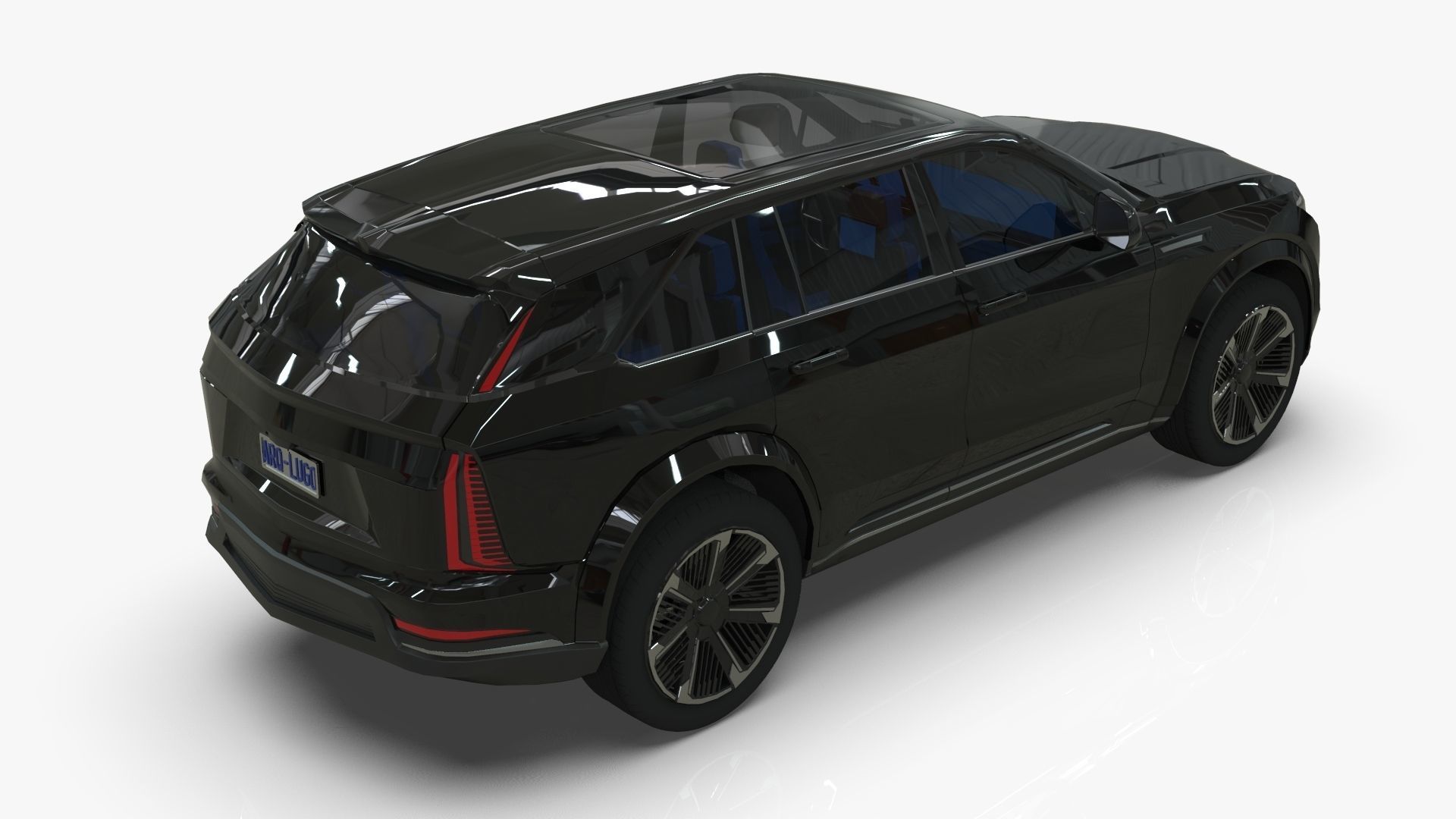 Cadillac Escalade IQ 2024 Low-poly 3D model_15