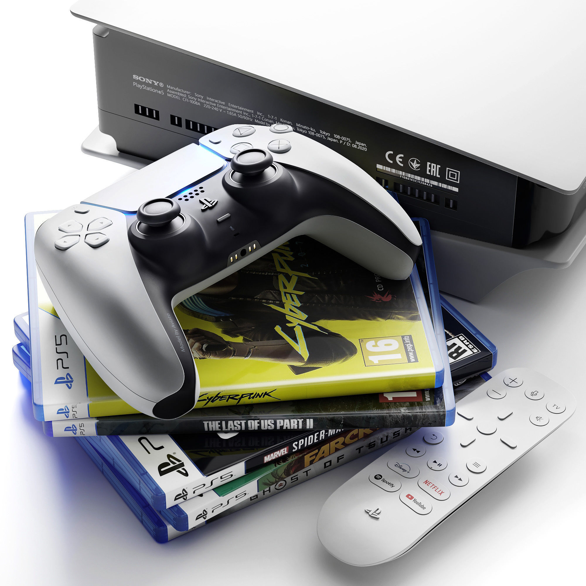 PlayStation 5 VR collection 3D model_2