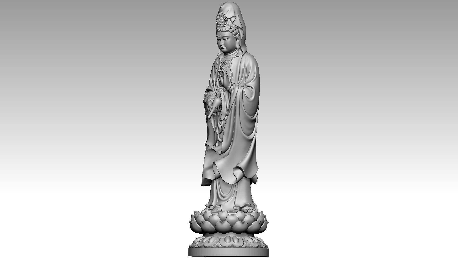 Bodhisattva Avalokiteshvara 3D print model_1