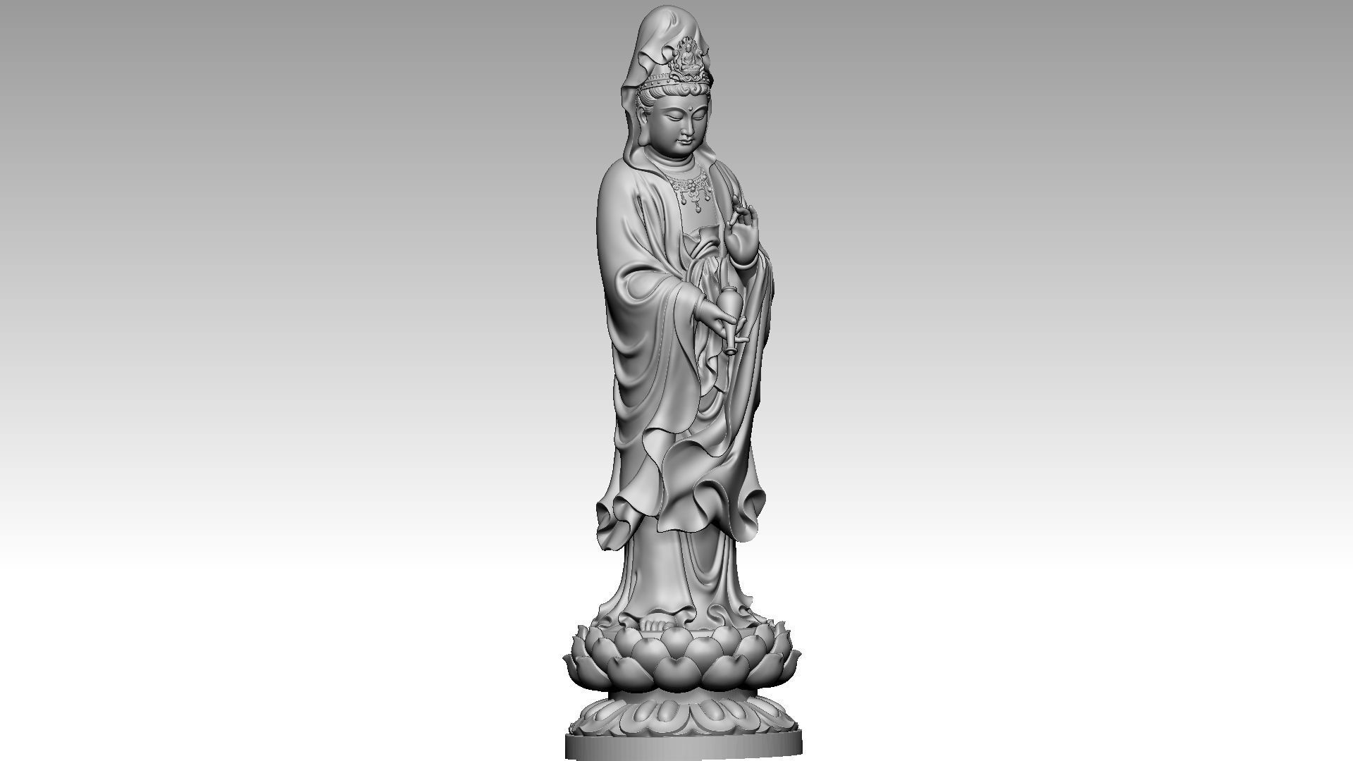 Bodhisattva Avalokiteshvara 3D print model_7